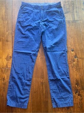 36x34 J. Crew Men’s lightweight urban slim true Blue Chino Pants